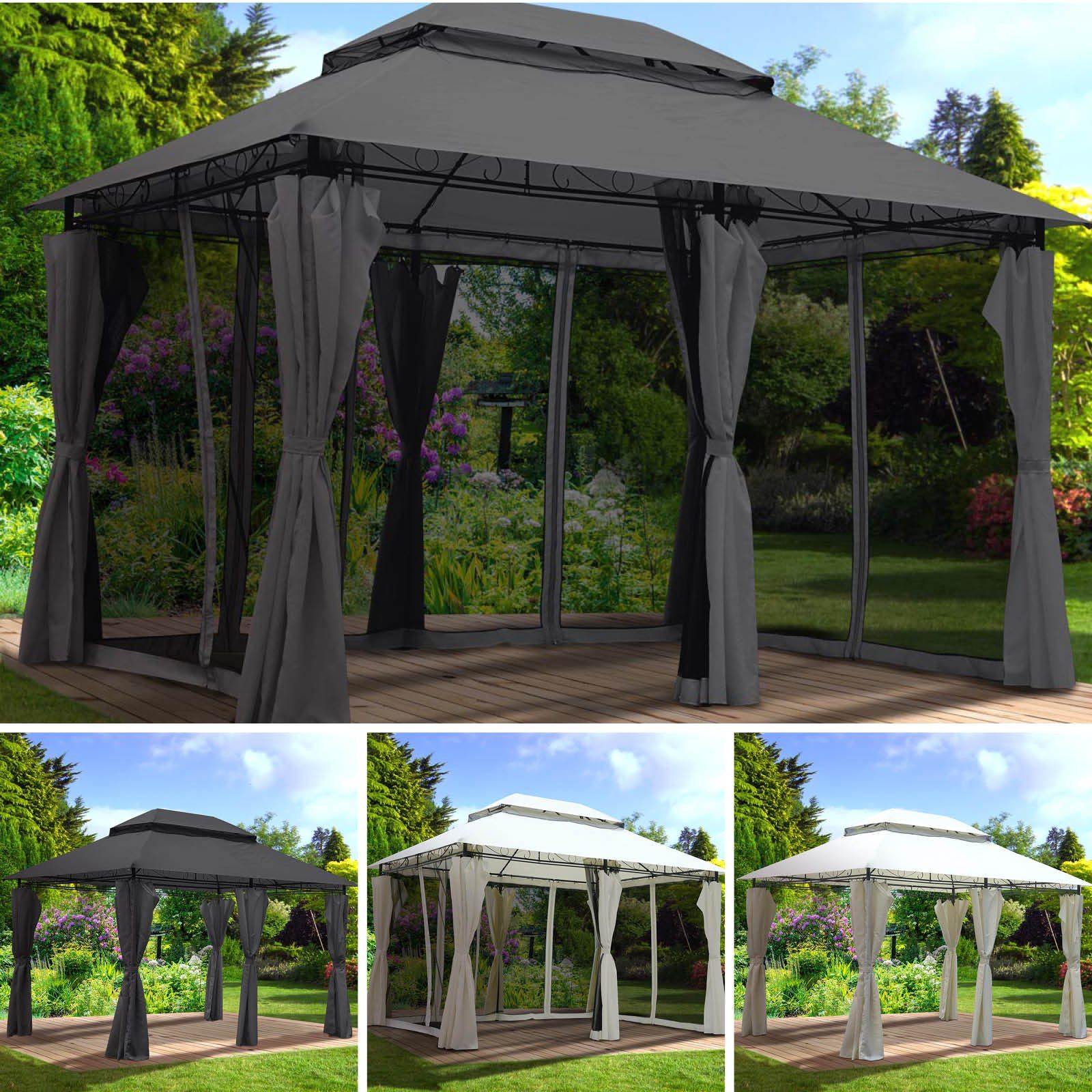 BRAST Pavillon Easiness viele Modelle & Farben 300x400x290cm TÜV